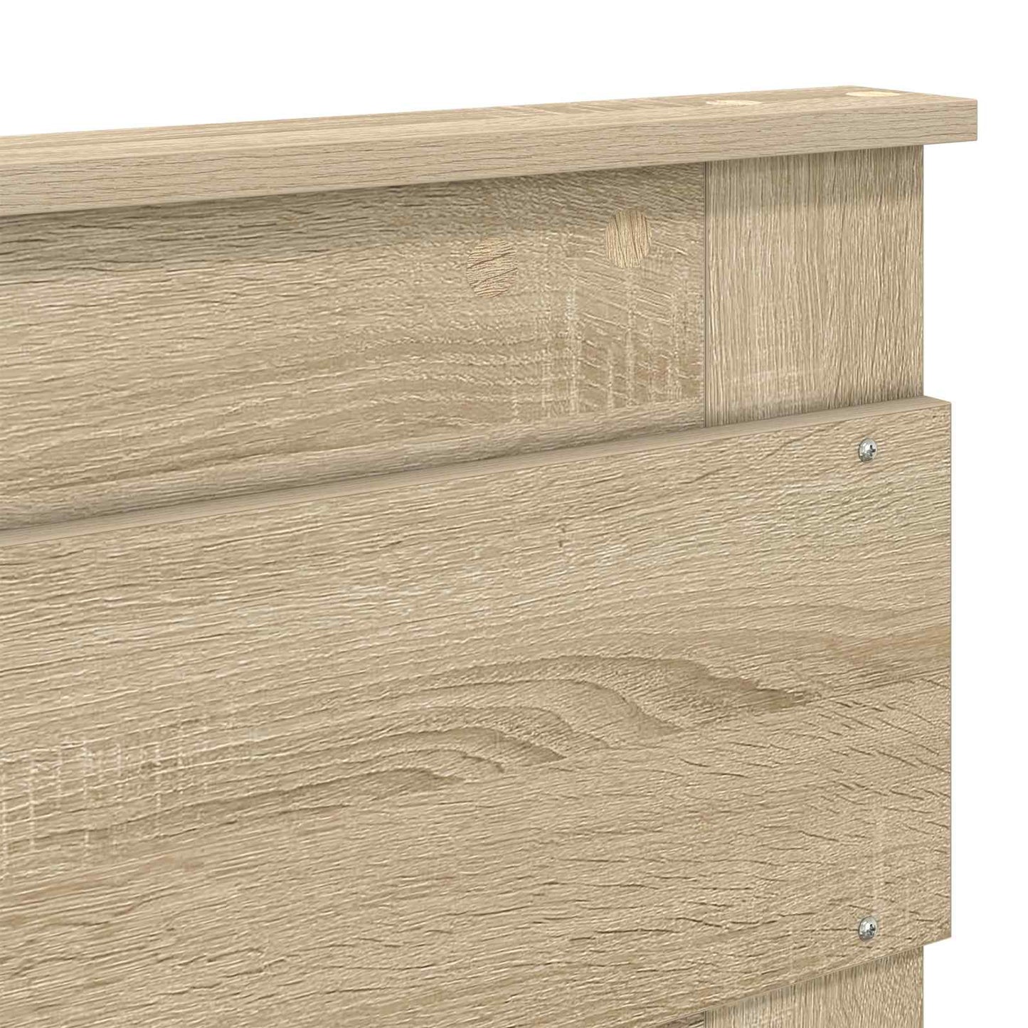 Sengestel Ensfarvet Sonoma eg 150 x 200 cm Massiv fyrretræ