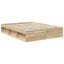 Sengestel Ensfarvet Sonoma eg 150 x 200 cm Massiv fyrretræ