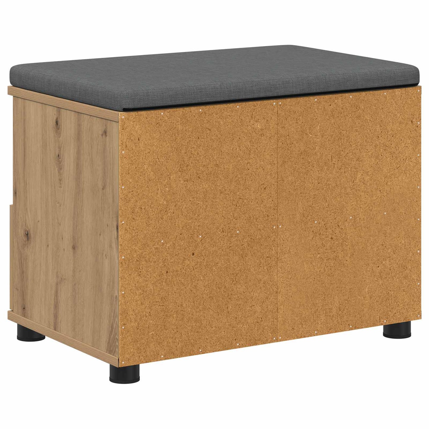 Hallbænk Artisan Eg 60 x 38 x 46 cm Kunstigt træ og stof