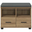 Hallbænk Artisan Eg 60 x 38 x 46 cm Kunstigt træ og stof