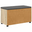 Hallbænk Sonoma eg 80 x 38 x 46 cm Kunstigt træ og stof