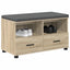 Hallbænk Sonoma eg 80 x 38 x 46 cm Kunstigt træ og stof