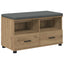 Hallbænk Artisan Eg 80 x 38 x 46 cm Kunstigt træ og stof