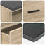 Hallbænk Sonoma eg 100 x 38 x 46 cm Kunstigt træ og stof