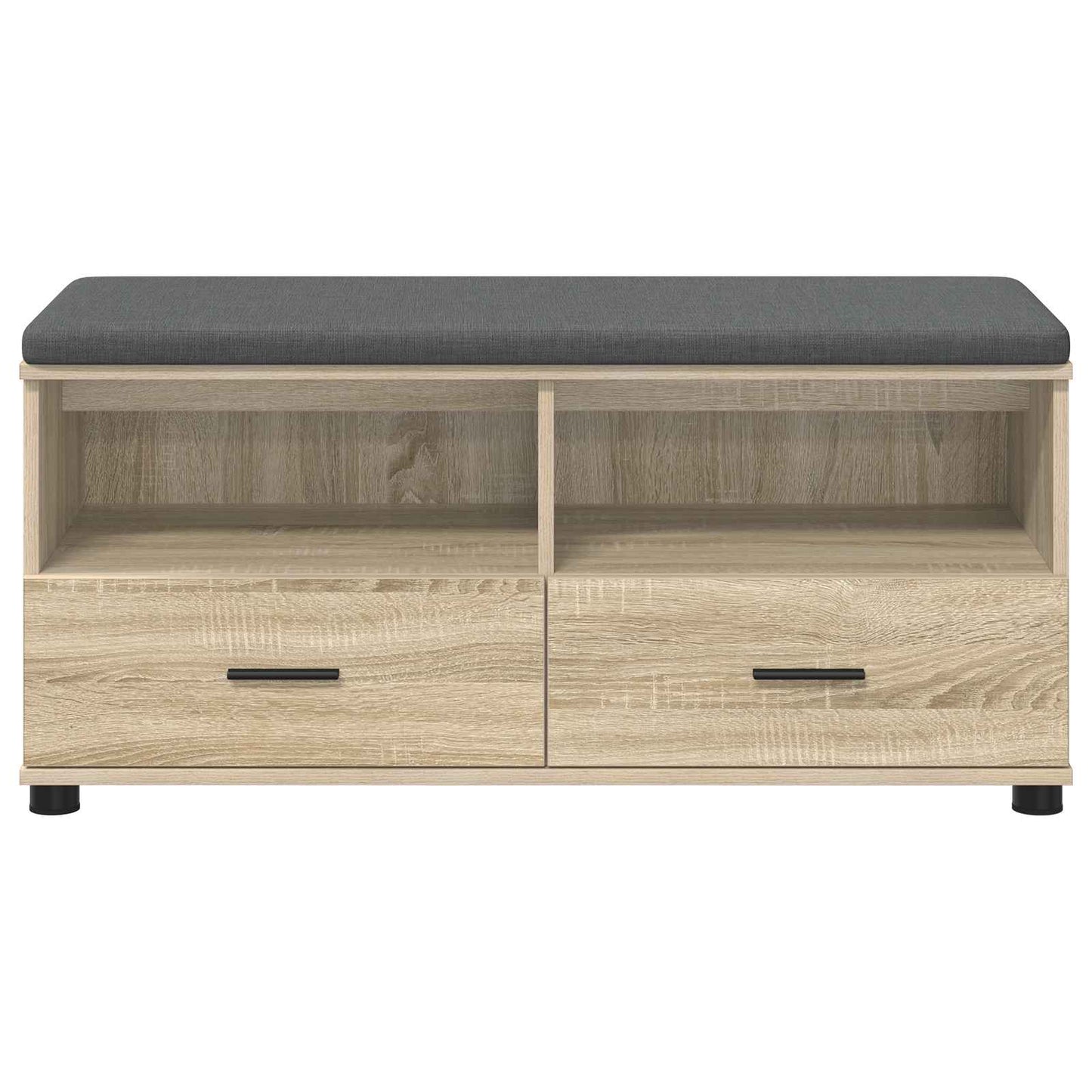 Hallbænk Sonoma eg 100 x 38 x 46 cm Kunstigt træ og stof