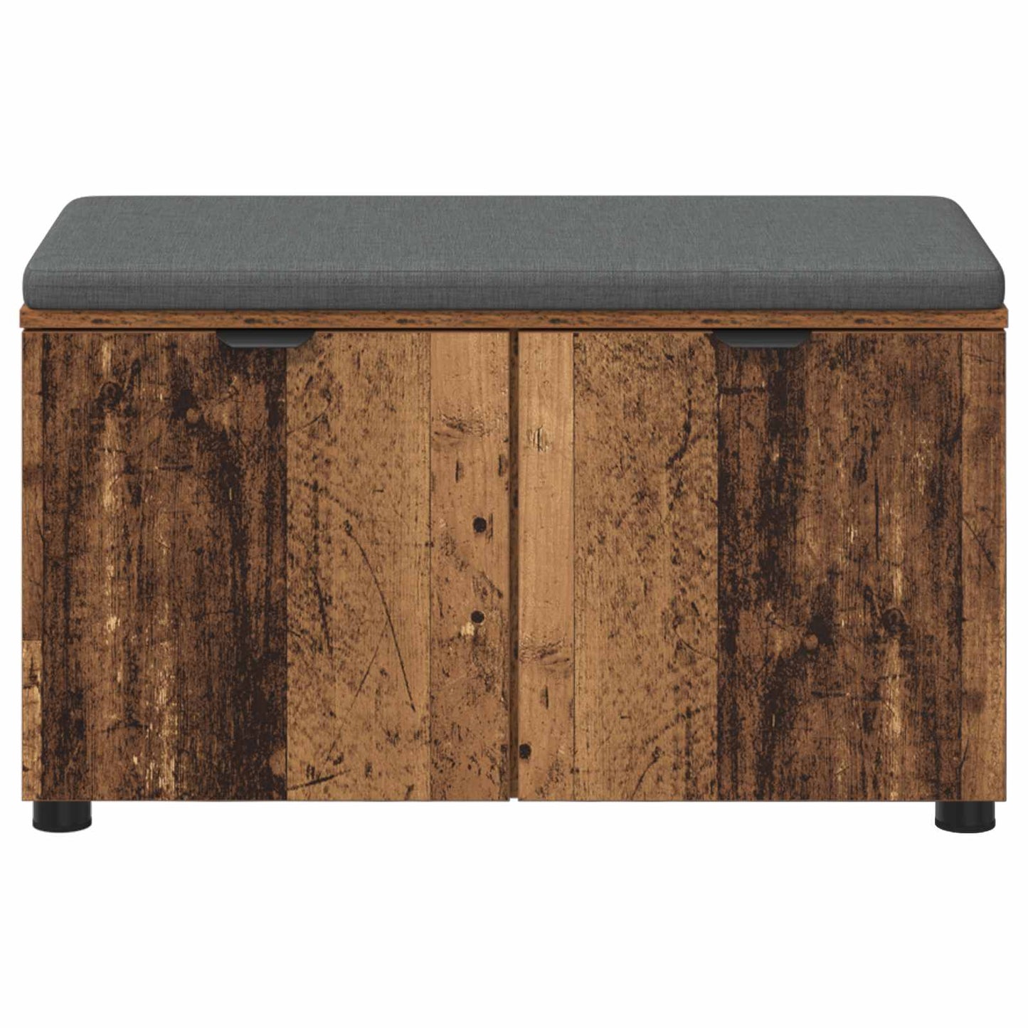 Hallbænk Gammelt træ 80 x 38 x 46 cm Kunstigt træ og stof