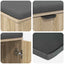 Hallbænk Sonoma eg 100 x 38 x 46 cm Kunstigt træ og stof