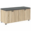 Hallbænk Sonoma eg 100 x 38 x 46 cm Kunstigt træ og stof
