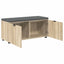 Hallbænk Sonoma eg 100 x 38 x 46 cm Kunstigt træ og stof