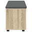 Hallbænk Sonoma eg 100 x 38 x 46 cm Kunstigt træ og stof