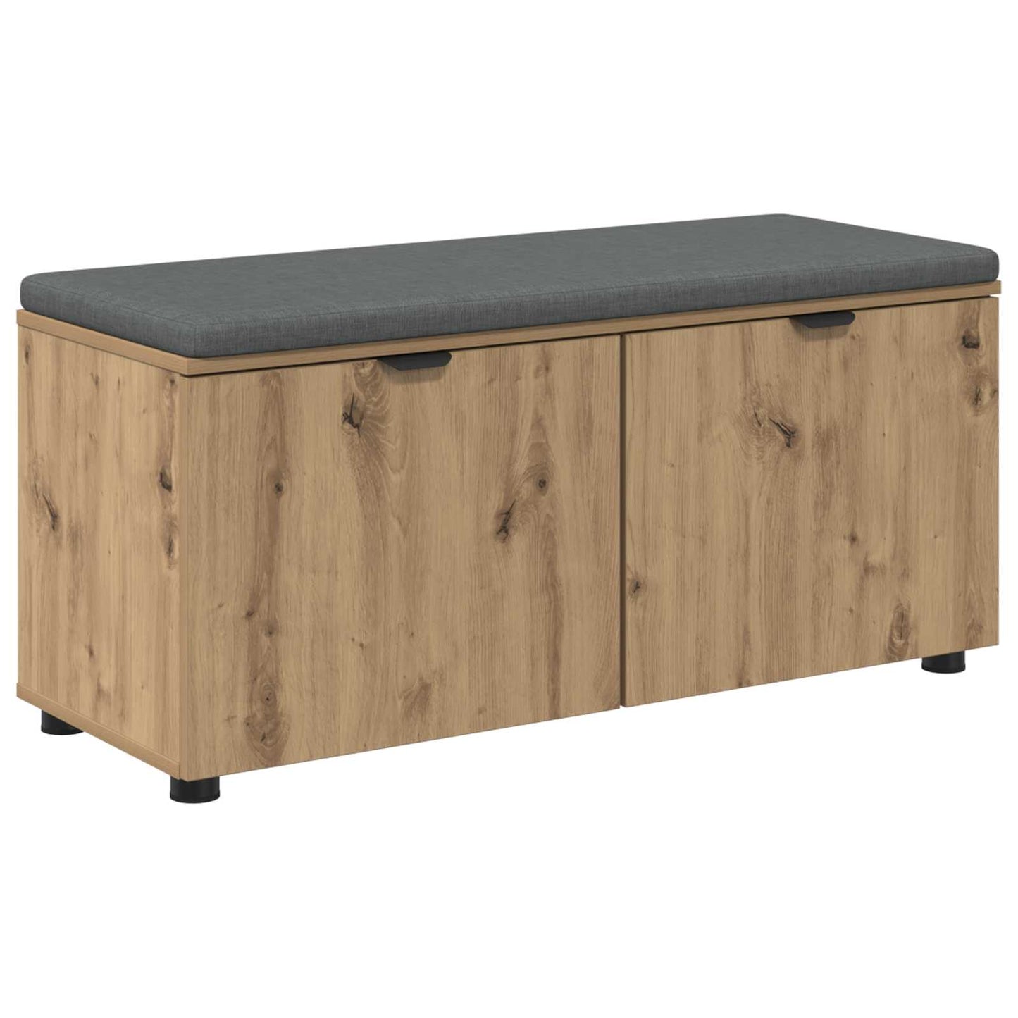 Hallbænk Artisan Eg 100 x 38 x 46 cm Kunstigt træ og stof