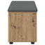 Hallbænk Artisan Eg 100 x 38 x 46 cm Kunstigt træ og stof