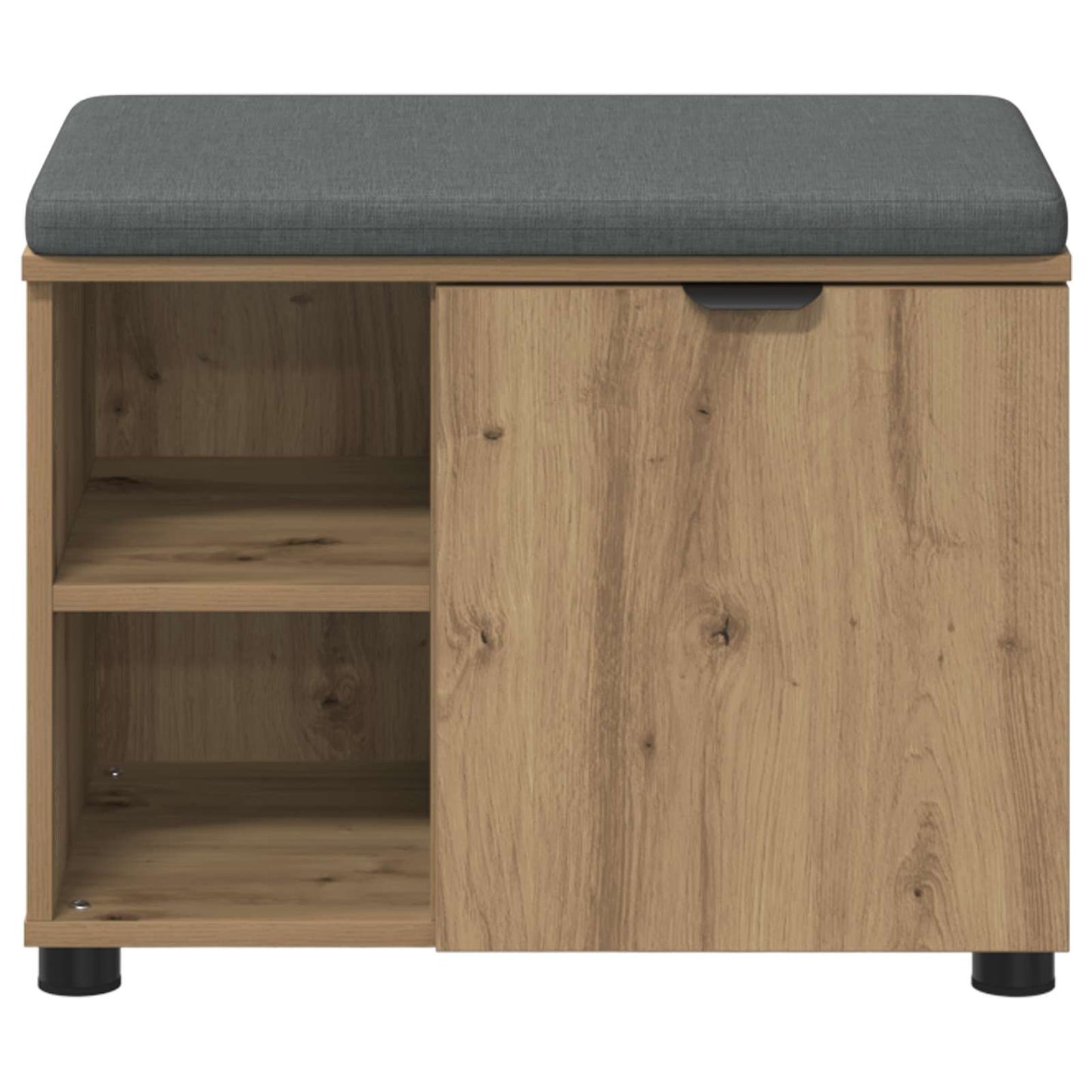 Hallbænk Artisan Eg 60 x 38 x 46 cm Kunstigt træ og stof