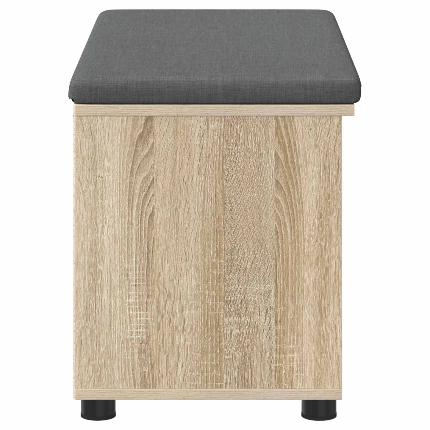 Hallbænk med dør Sonoma eg 80 x 38 x 46 cm Kunstigt træ og stof
