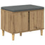 Hallbænk Artisan Eg 60 x 38 x 46 cm Kunstigt træ og stof