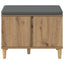 Hallbænk Artisan Eg 60 x 38 x 46 cm Kunstigt træ og stof