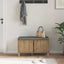 Hallbænk Artisan Eg 80 x 38 x 46 cm Kunstigt træ og stof