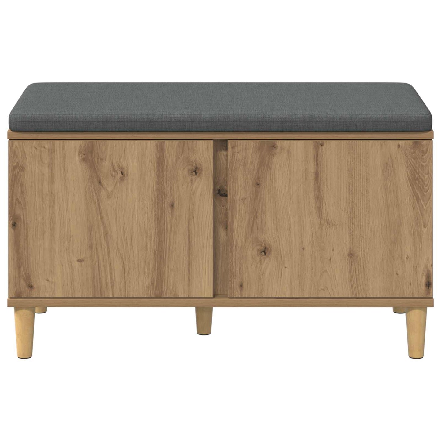 Hallbænk Artisan Eg 80 x 38 x 46 cm Kunstigt træ og stof
