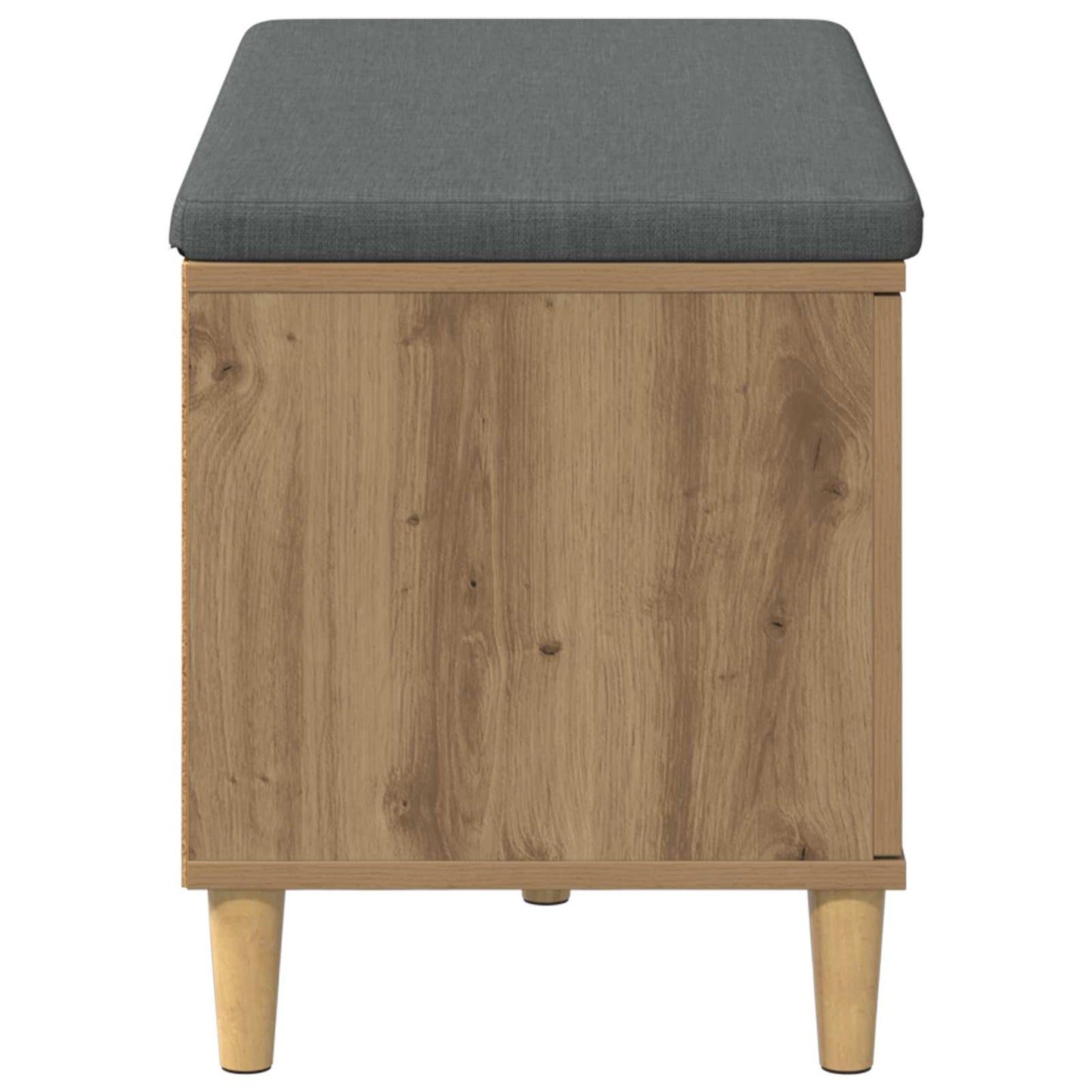 Hallbænk Artisan Eg 80 x 38 x 46 cm Kunstigt træ og stof
