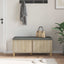 Hallbænk Sonoma eg 100 x 38 x 46 cm Kunstigt træ og stof