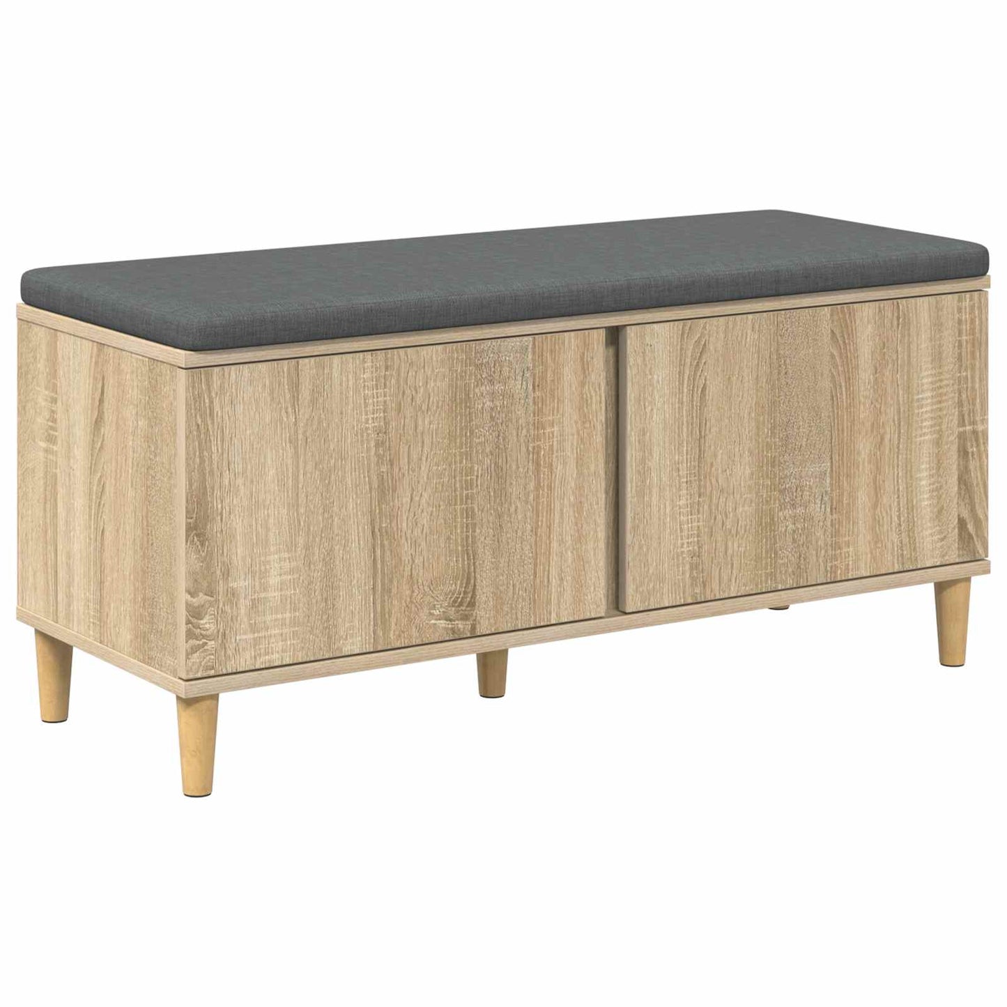 Hallbænk Sonoma eg 100 x 38 x 46 cm Kunstigt træ og stof