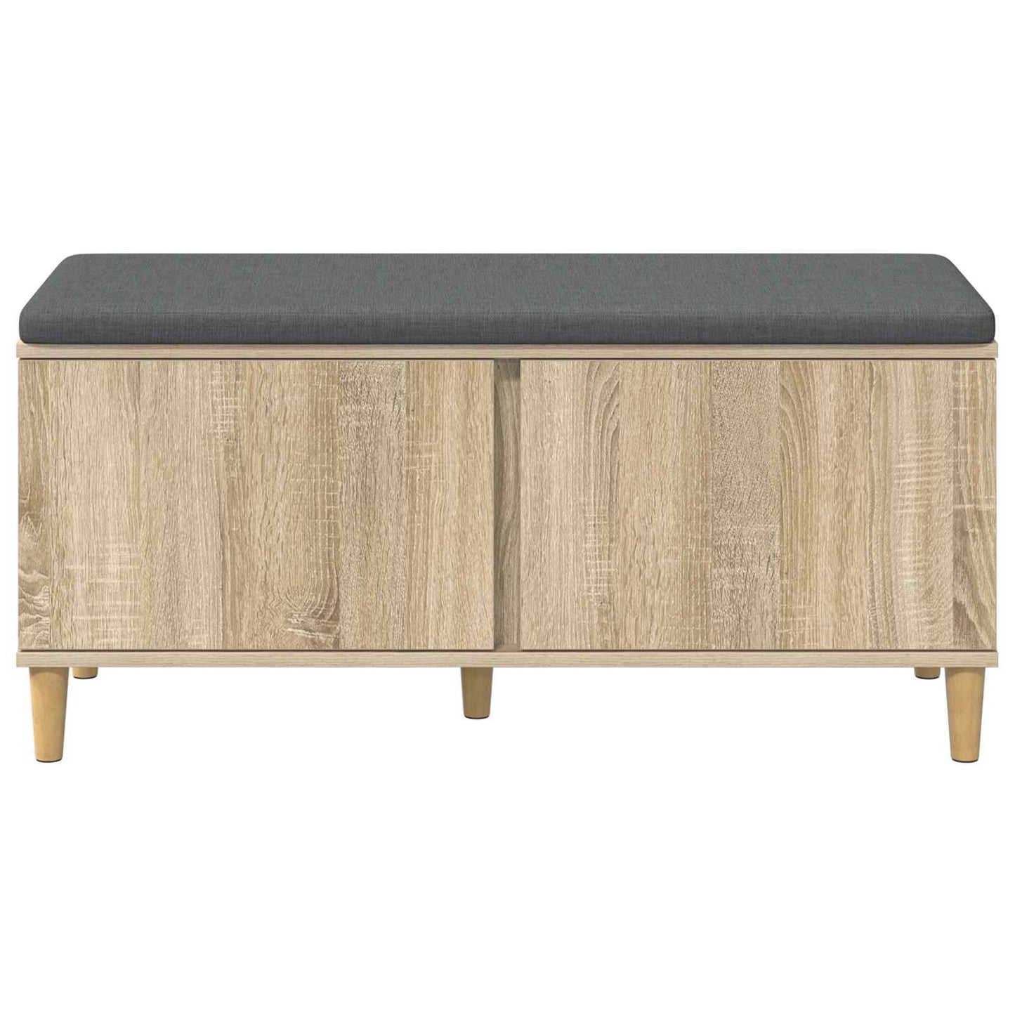 Hallbænk Sonoma eg 100 x 38 x 46 cm Kunstigt træ og stof