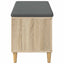 Hallbænk Sonoma eg 100 x 38 x 46 cm Kunstigt træ og stof