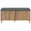Hallbænk Artisan Eg 100 x 38 x 46 cm Kunstigt træ og stof