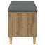 Hallbænk Artisan Eg 100 x 38 x 46 cm Kunstigt træ og stof