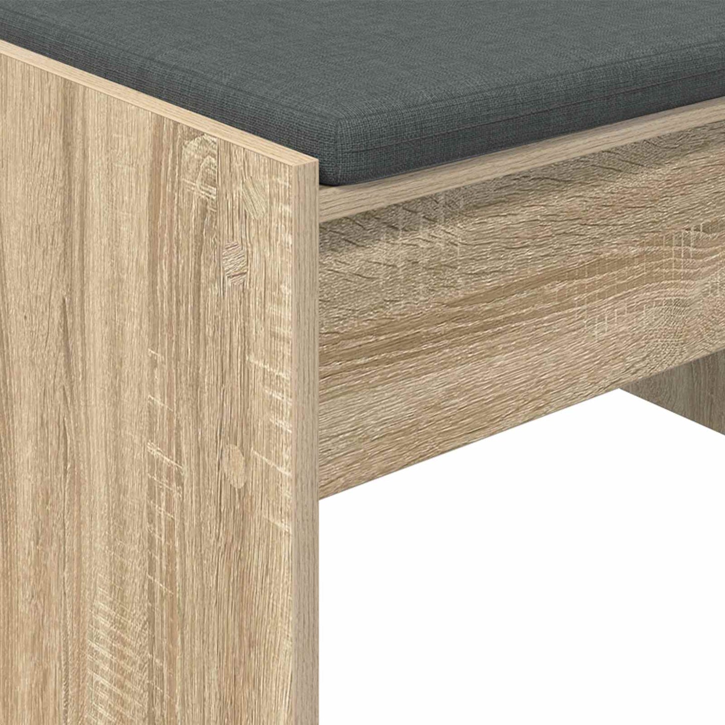 Hallbænk med pude Sonoma eg 103 x 38 x 40 cm