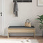 Hallbænk med pude Sonoma eg 103 x 38 x 40 cm