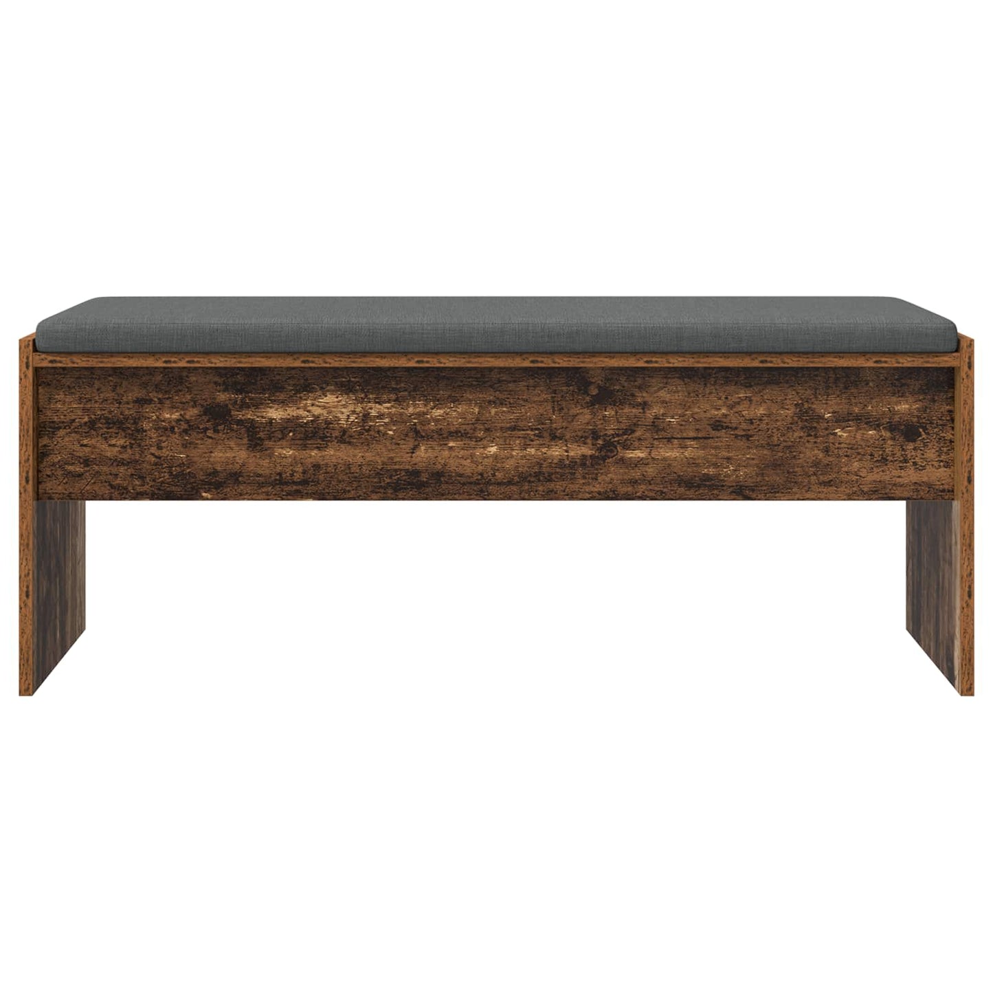 Hallbænk med pude Gammelt træ 103 x 38 x 40 cm
