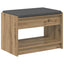 Hallbænk Artisan Eg 63 x 38 x 45 cm Kunstigt træ og stof