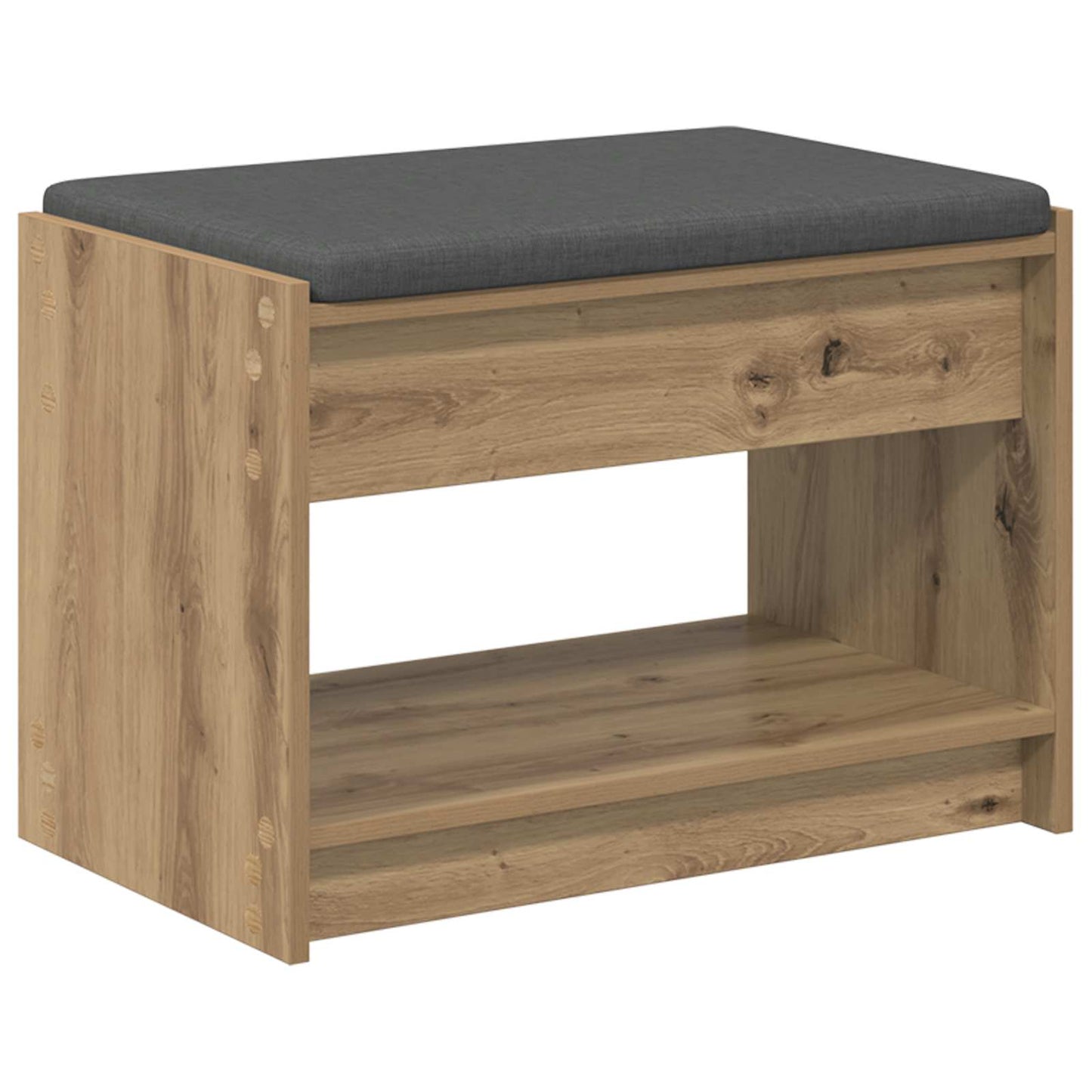 Hallbænk Artisan Eg 63 x 38 x 45 cm Kunstigt træ og stof