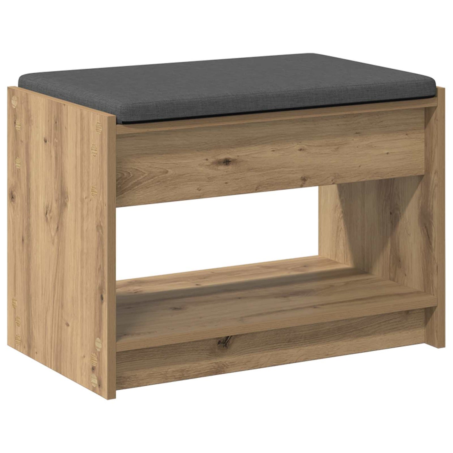 Hallbænk Artisan Eg 63 x 38 x 45 cm Kunstigt træ og stof