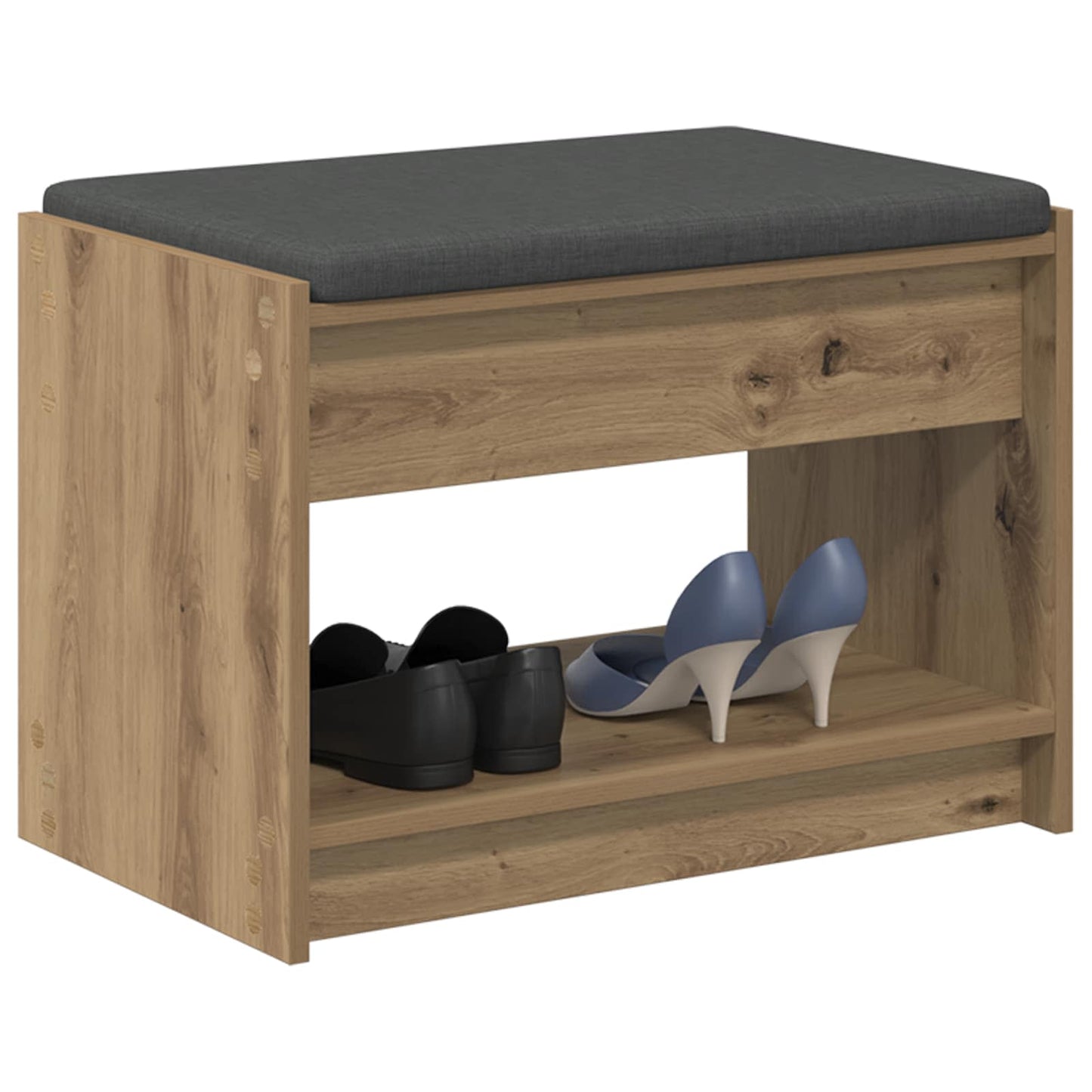 Hallbænk Artisan Eg 63 x 38 x 45 cm Kunstigt træ og stof