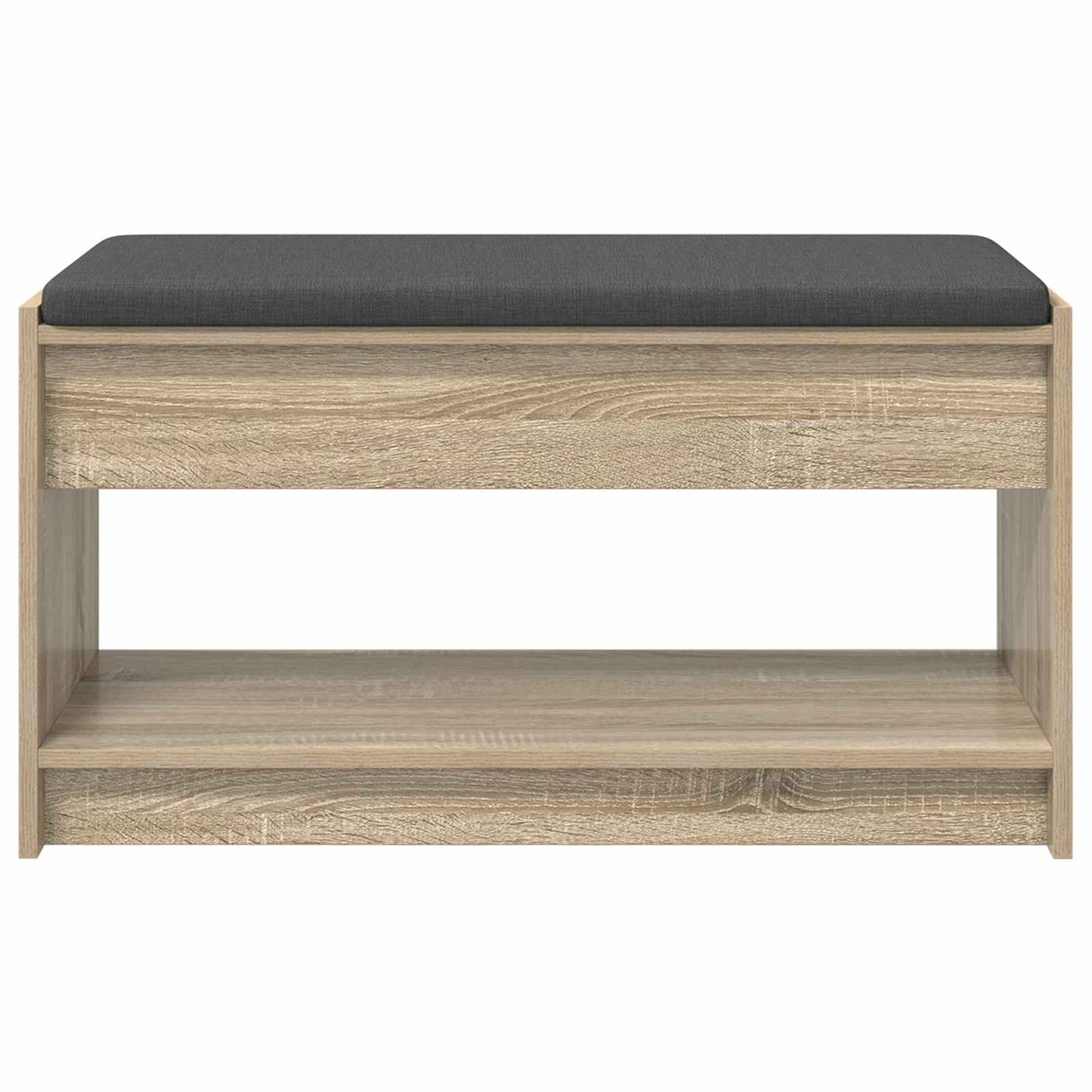 Hallbænk Sonoma eg 83 x 38 x 45 cm Kunstigt træ og stof