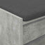 Hallbænk BetonGrå 103 x 38 x 45 cm Kunstigt træ og stof