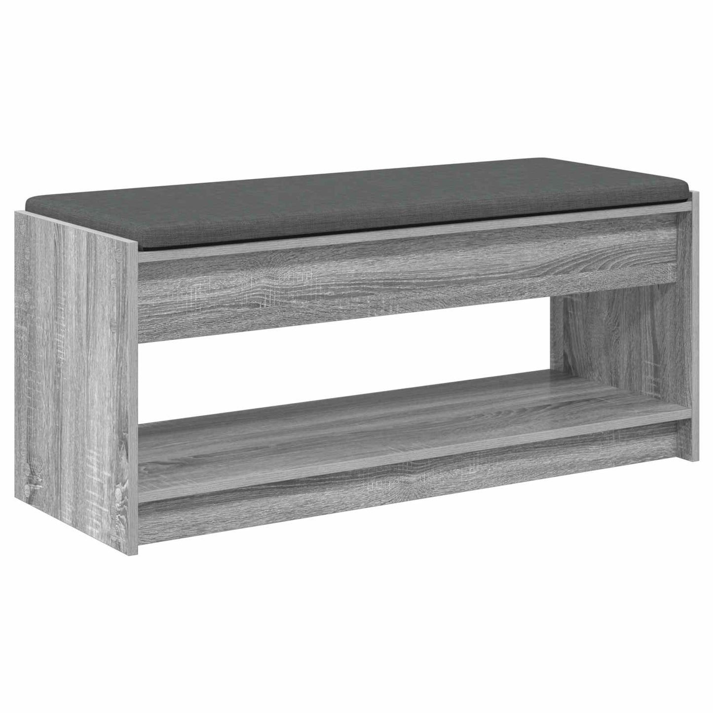 Hallbænk Grå Sonoma 103 x 38 x 45 cm Kunstigt træ og stof