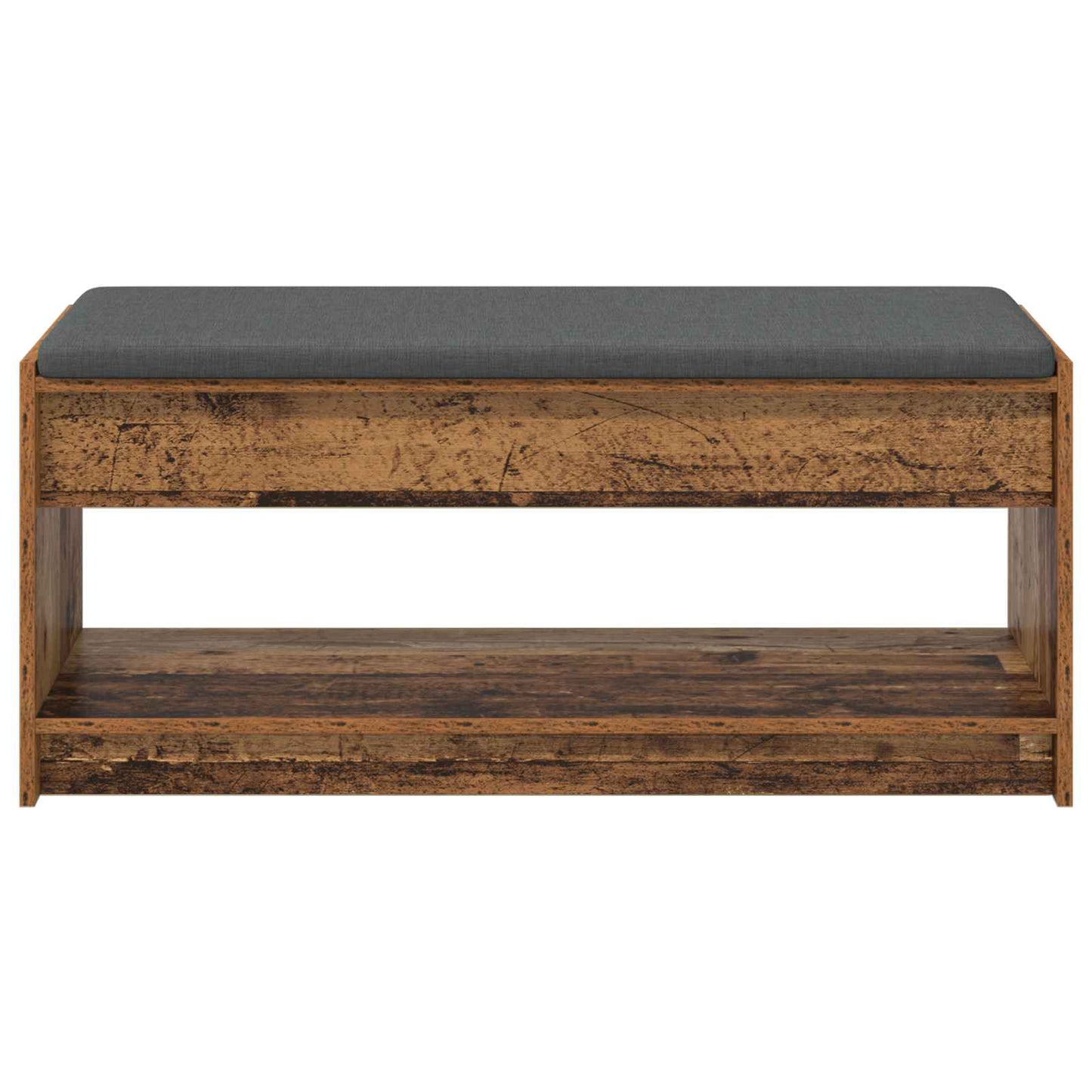 Hallbænk Gammelt træ 103 x 38 x 45 cm Kunstigt træ og stof