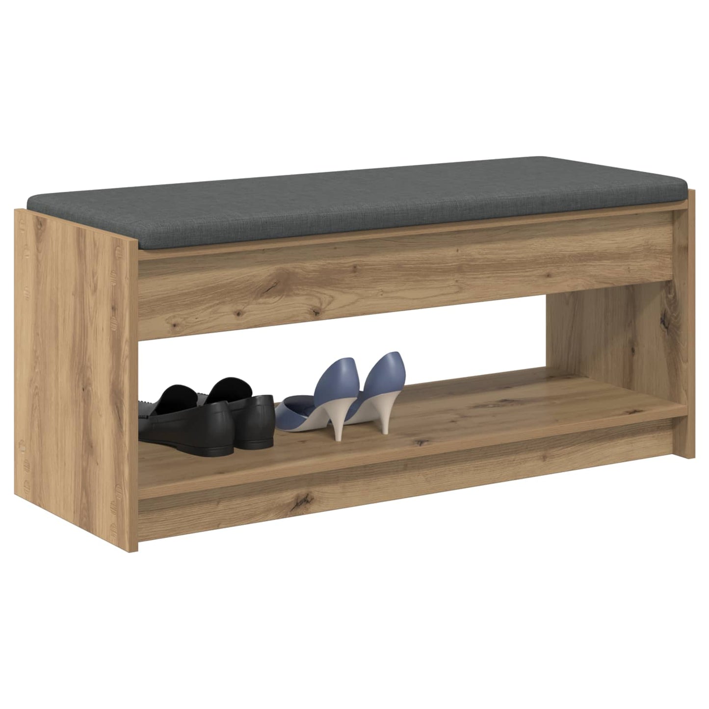 Hallbænk Artisan Eg 103 x 38 x 45 cm Kunstigt træ og stof