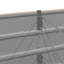 Plantekasse Elfenben 400 x 80 x 45 cm Stål