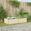 Plantekasse Elfenben 195 x 100 x 45 cm Galvaniseret stål