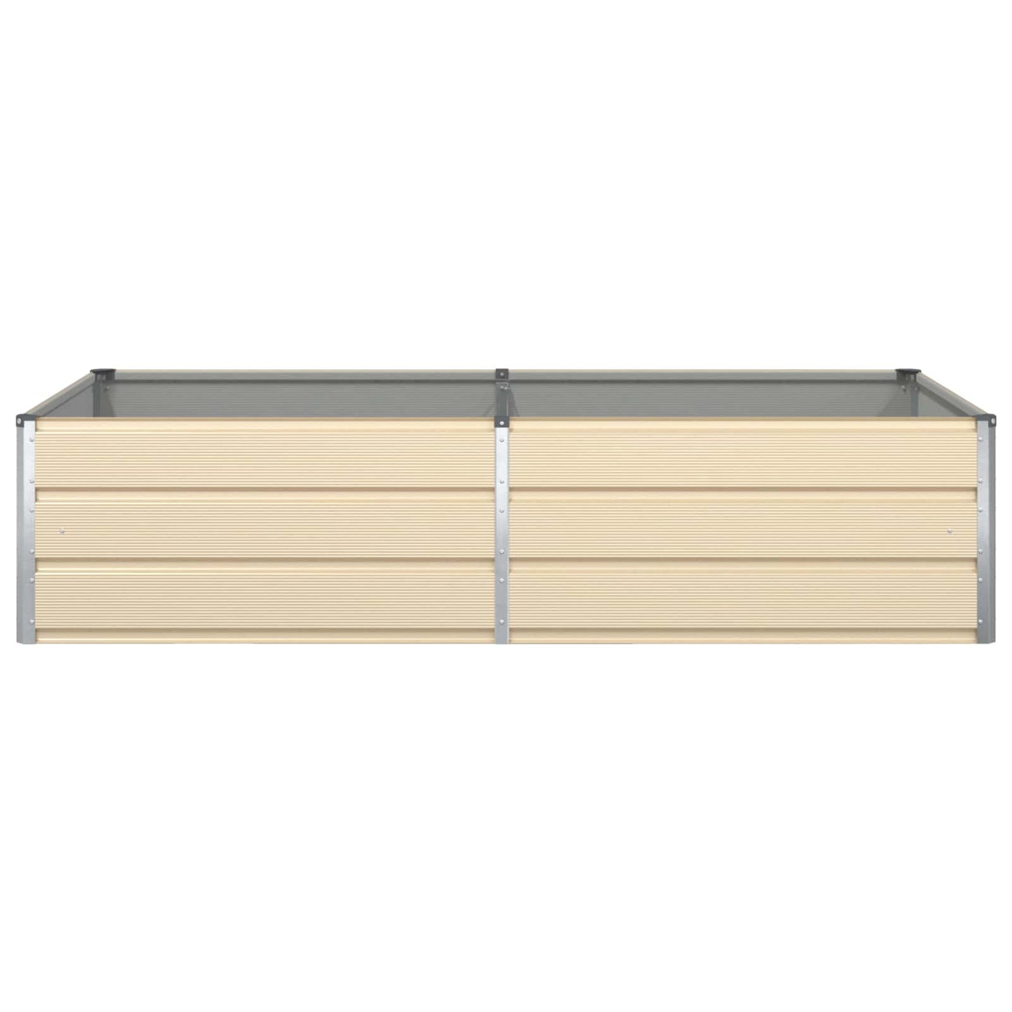 Plantekasse Elfenben 195 x 100 x 45 cm Galvaniseret stål