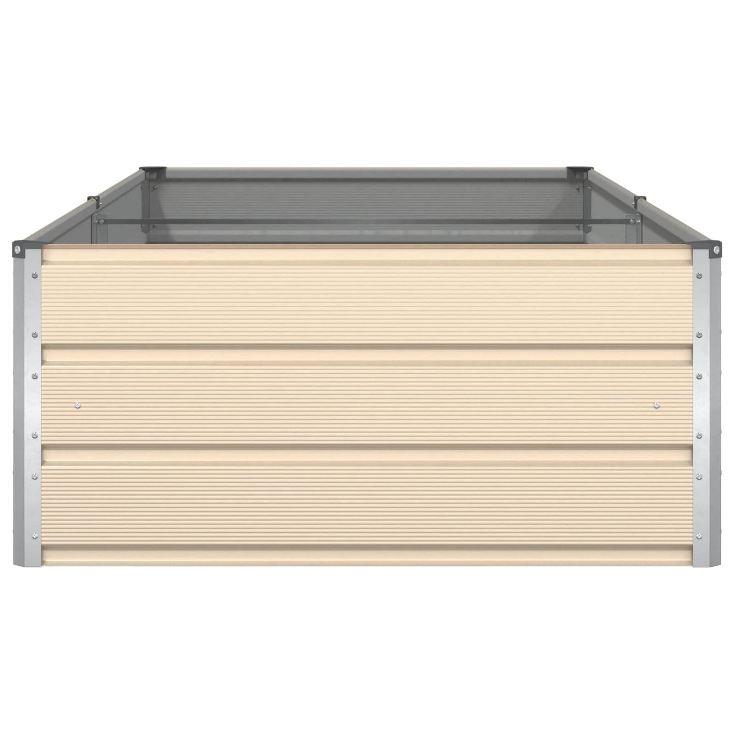 Plantekasse Elfenben 195 x 100 x 45 cm Galvaniseret stål