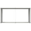 Plantekasse Elfenben 195 x 100 x 45 cm Galvaniseret stål