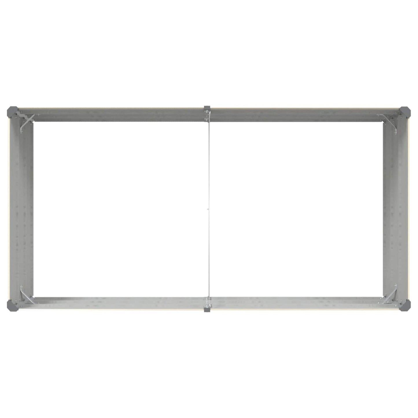 Plantekasse Elfenben 195 x 100 x 45 cm Galvaniseret stål