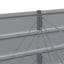 Plantekasse Lysegrå 385 x 50 x 45 cm Galvaniseret stål