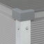 Plantekasse Lysegrå 100 x 45 x 90 cm Galvaniseret stål