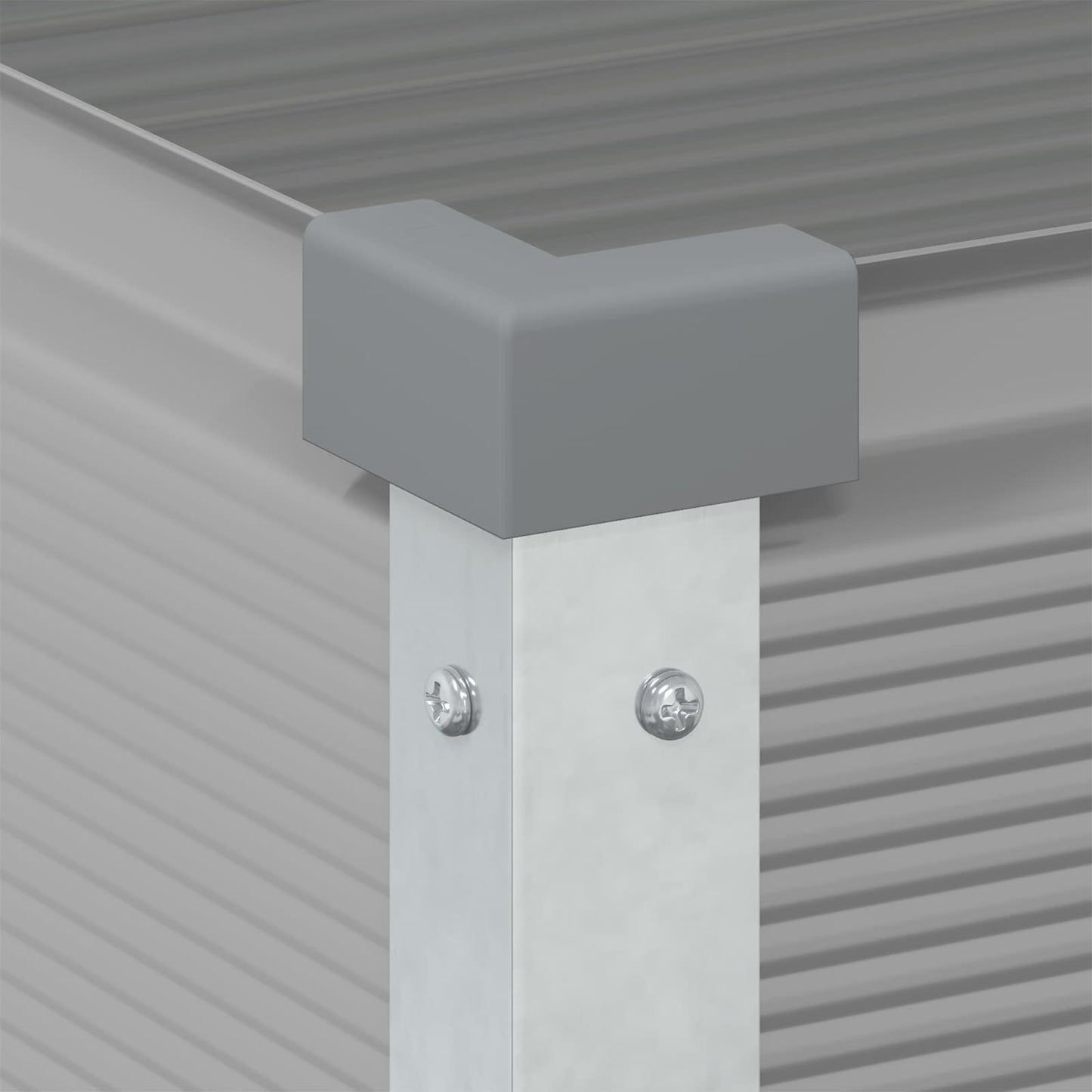 Plantekasse Lysegrå 100 x 45 x 90 cm Galvaniseret stål